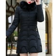 thumbnail image 2 of Hvyesh Women Puffer Jacket 2025 Winter Thicken Zipper Puffer Coat Warm Faux Fur Jackets Insulated Windproof Snow Parka Comfy Padded Jacket, 2 of 7