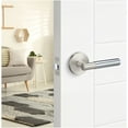 thumbnail image 3 of Sure-Loc AP101-RD 15 GRIP-SM 15 Aspra Round Passage Door Lever Set - Nickel, 3 of 7
