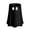 Black, variant on Novelty Drink Holder, 2.76 In Top Opening Halloween Soda Sleeve, Easy to Clean Spooky Drinkware Safeguard for Gardening Lovers Outdoor Patio, White