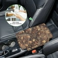 thumbnail image 5 of Renewold Car Center Console Pad Soft Armrest Cover Protector with Pockets Storage Bag Scratch Resistant Arm Rest Covering Middle Console Pad Auto Decoration, Camo Hunting Forest Branch Brown, 5 of 9