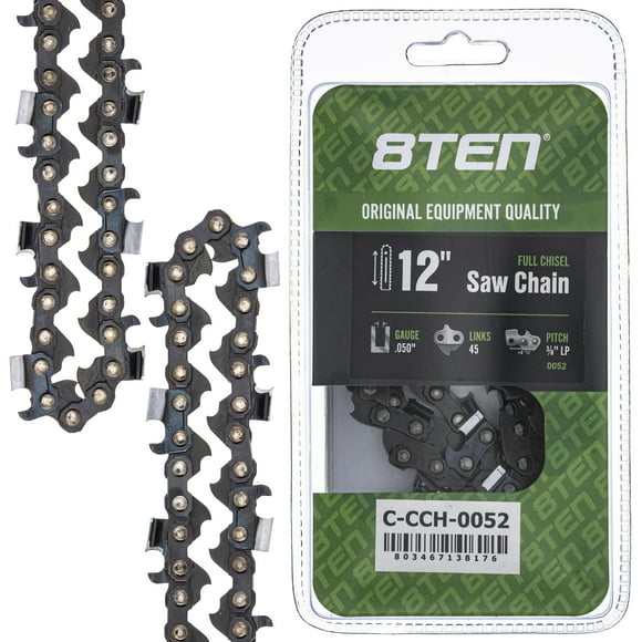 Full Chisel Chainsaw Chain 12 inch .050 3/8 LP 45DL for Poulan Makita Remington 810-CCC2274H