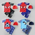 thumbnail image 2 of Children's 3-piece Swimming Cap Short Swimsuit Swimming, 2 of 7