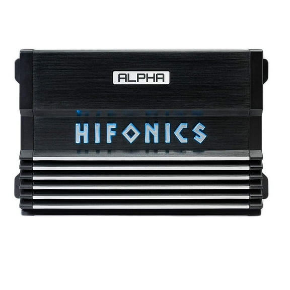 Hifonics Alpha A800.4D Amplifier – 800 Watt, Super Class D, Mono, Auto on, Nickel Plated, Aluminum Heat Sink, Electronic Equalizer