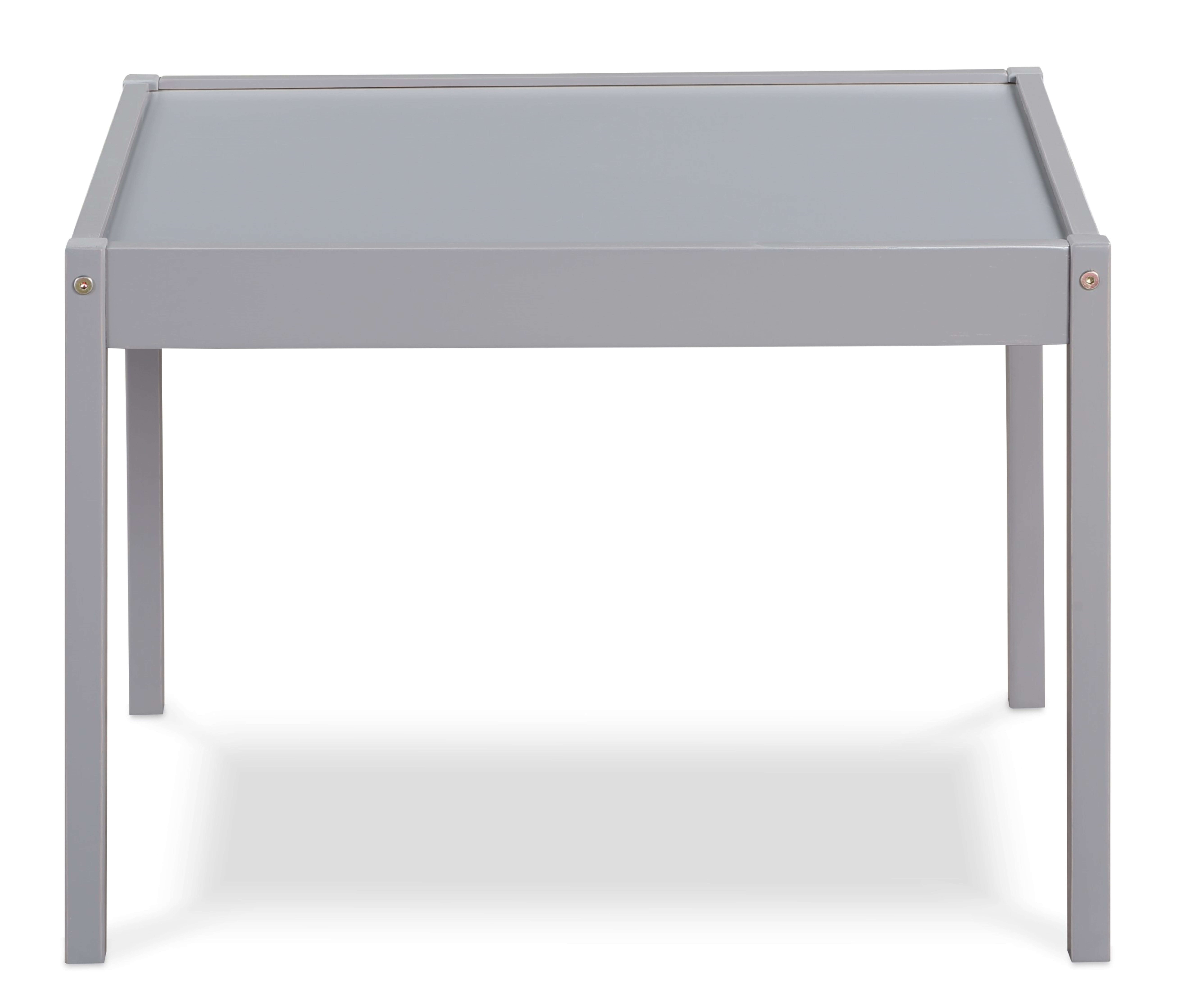 Olive & Opie Della Kids 3-Piece Activity Table and Chair Set, Gray
