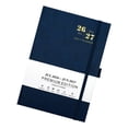 thumbnail image 4 of 2026-2027 Daily Planner PU Leather Daily Academic Planner with Elastic Closure and Pen Slots for School Office, 4 of 8