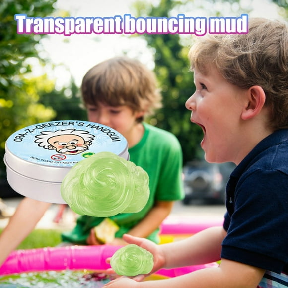 EGNMCR Squishy Toy Crystal Bouncing Mud DIY Bouncing Mud Can Stretch Children And Adults Glass mud Birthday Gifts for Kids