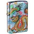 thumbnail image 1 of Zippo 48575 Dragon Design Tumbled Chrome Metal Windproof Lighter, 1 of 9