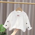 thumbnail image 4 of Godderr 9M-6Y Baby Girls Flower Cardigan for Kids Newborn Toddler Shirt Cardigan Button Cotton Spring Autumn Shirt Tops, 4 of 5