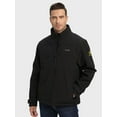 PTAHDUS Men's Heated Jacket Soft Shell with Hand Warmer, with 7.4V