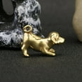 thumbnail image 4 of 5x Colgante De Perro De Latón Figura De Perro De Latón En Miniatura Para Escritorio Sala De Estar Sala De Té, 4 of 10