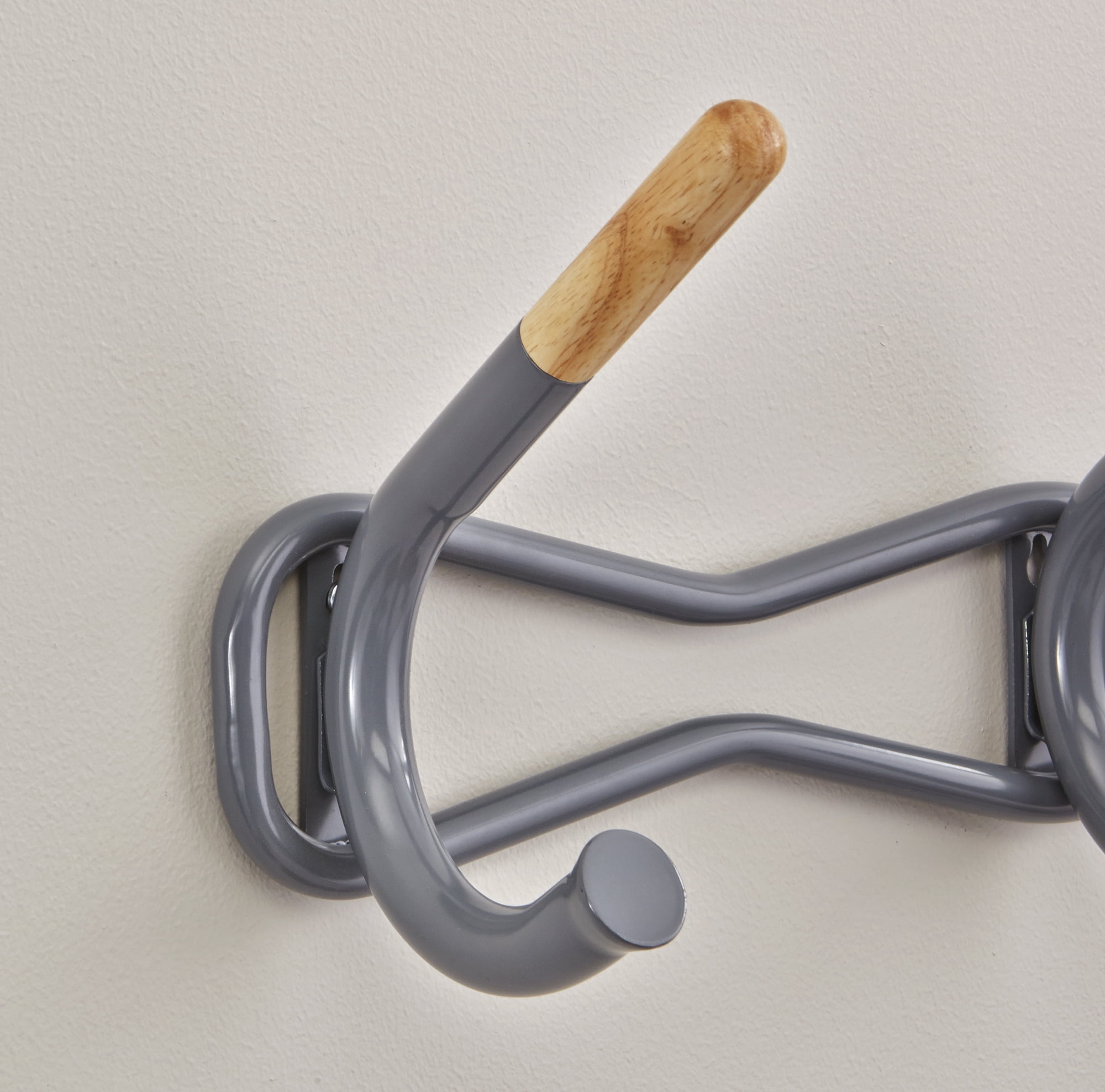 Family Coat Wall Rack, 6Hook, Cream