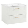 thumbnail image 1 of Modway Daybreak 24" Modern Wood/Ceramic Bathroom Vanity in White, 1 of 9