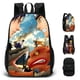 thumbnail image 1 of Mochila de personajes de anime Bolsas de viaje Mochila escolar de doble cara Mochila ajustable Mochila ligera y elegante para senderismo al aire libre 16 pulgadas, 1 of 6