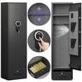thumbnail image 1 of 6-8 Gun Safe For Domestic Rifles And Pistols Gun Cabinet,With Backlit Keyboard And Dual Led Lights, Pockets And Removable Shelves, 1 of 6