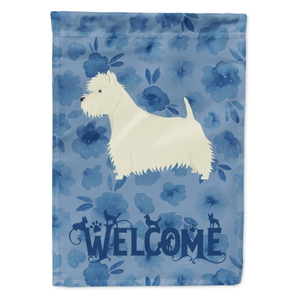 Carolines Treasures CK6273CHF Westie Welcome Flag Canvas House Size Large multicolor