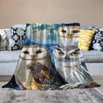 thumbnail image 2 of Orinice Soft Cozy   Throw Blanket for Couch, Owls Moon,   40x50in, 2 of 6