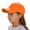 Z04-Orange, variant on LRen Adjustable Kids Baseball Cap with Ponytail Hole Lightweight Breathable Sun Hat for Outdoor Sports and Daily Wear Beige