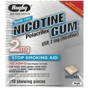 Rugby Sugar-Free Original Nicotine Gum, 110 Count