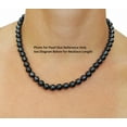 thumbnail image 3 of 14K Gold 7.5-8.0mm Black Akoya Cultured Pearl Necklace - AA+ Quality, 24" Matinee Length, 3 of 7