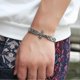 thumbnail image 2 of Pulsera de reloj Yashi con diamantes incrustados y accesorio de cruz cristiana 11895, 2 of 2