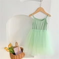 thumbnail image 4 of EnJoCho Kids Beach Dress toddler Girl Suspender Sleeveless Solid Color Dress Seven Colors for 0 to 6 Years Fashion Birthday Party Tulle Dresses, 4 of 4