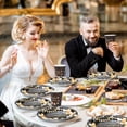 thumbnail image 7 of 192Pcs Retirement Party Supplies Set, Black & Gold Disposable Tableware with Happy Retirement Banner, Plates Cups Utensils Napkins for 24 Guests, Elegant Decor for Retirement Celebrations, 7 of 7