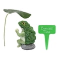 thumbnail image 3 of Estatuilla de resina, estatua de rana para jardín, regalo de cumpleaños, escultura Animal, brócoli, decorativa para césped, oficina, pasillo, sala de Sharpla Estatuas de ranas, 3 of 8