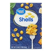 Great Value Shells, 16 oz Box, (Shelf Stable)