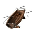 thumbnail image 2 of OULII Rustic Flower Pot Wood Half Barrel Planter Vintage Charm Plant Container For Couples 1Set, 2 of 8