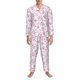 thumbnail image 3 of Fotbe Rose Flowers Pijama de Hombre con Estampado de Manga Larga, Conjunto de 2 Piezas, Ropa de Dormir Suave y Cómoda con Bolsillos-Medium, 3 of 7