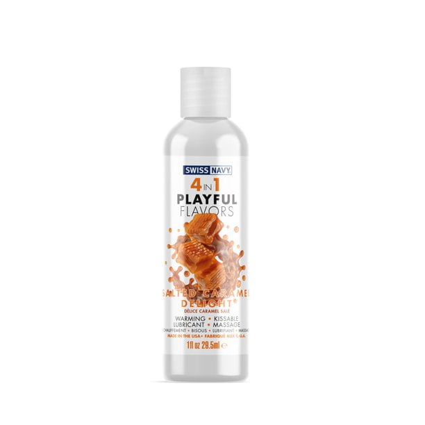 Swiss Navy 4-in-1 Playful Flavors Flavored Lubricant Chocolate Sensation  1oz - Pack of 2 