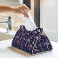 thumbnail image 6 of Pofeuu Floral Hippie Mushrooms Print Tissue Box Cover, Modern Decorative PU Leather Rectangular Tissue Box Case Organizer Holder for Vanity Countertop, Night Stands, Livingroom, 6 of 7