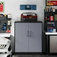 thumbnail image 2 of Fesbos Metal Storage Cabinet, Base Cabinets 2 Door, Steel Storage Cabinets with Locking Doors and Shelves for Garage, Kithen, Home Office and Classroom, 2 of 8