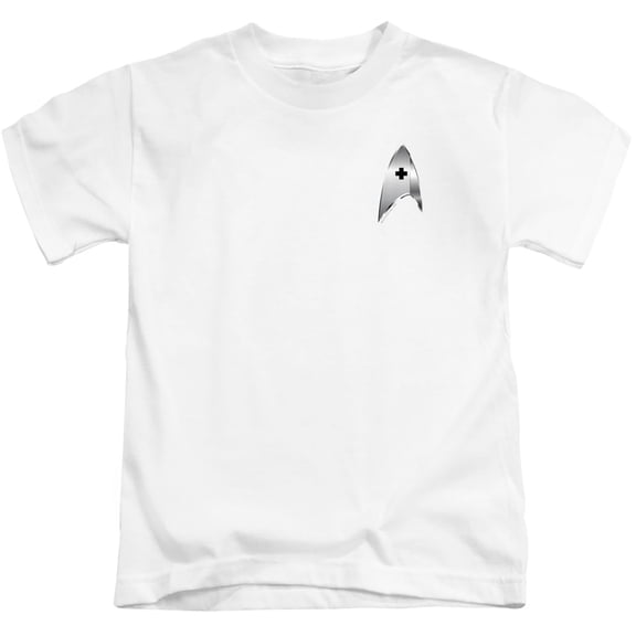 Star Trek Discovery Medical Badge Youth 18/1 T-Shirt White