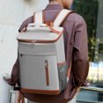 thumbnail image 3 of Mochila Aislada Tela Oxford Bag Almuerzo Gran Capacidad () Naranja, 3 of 9