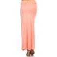 thumbnail image 3 of Women's Plus Size Flowy Solid Maxi Skirt for Everyday Wear, 3 of 4