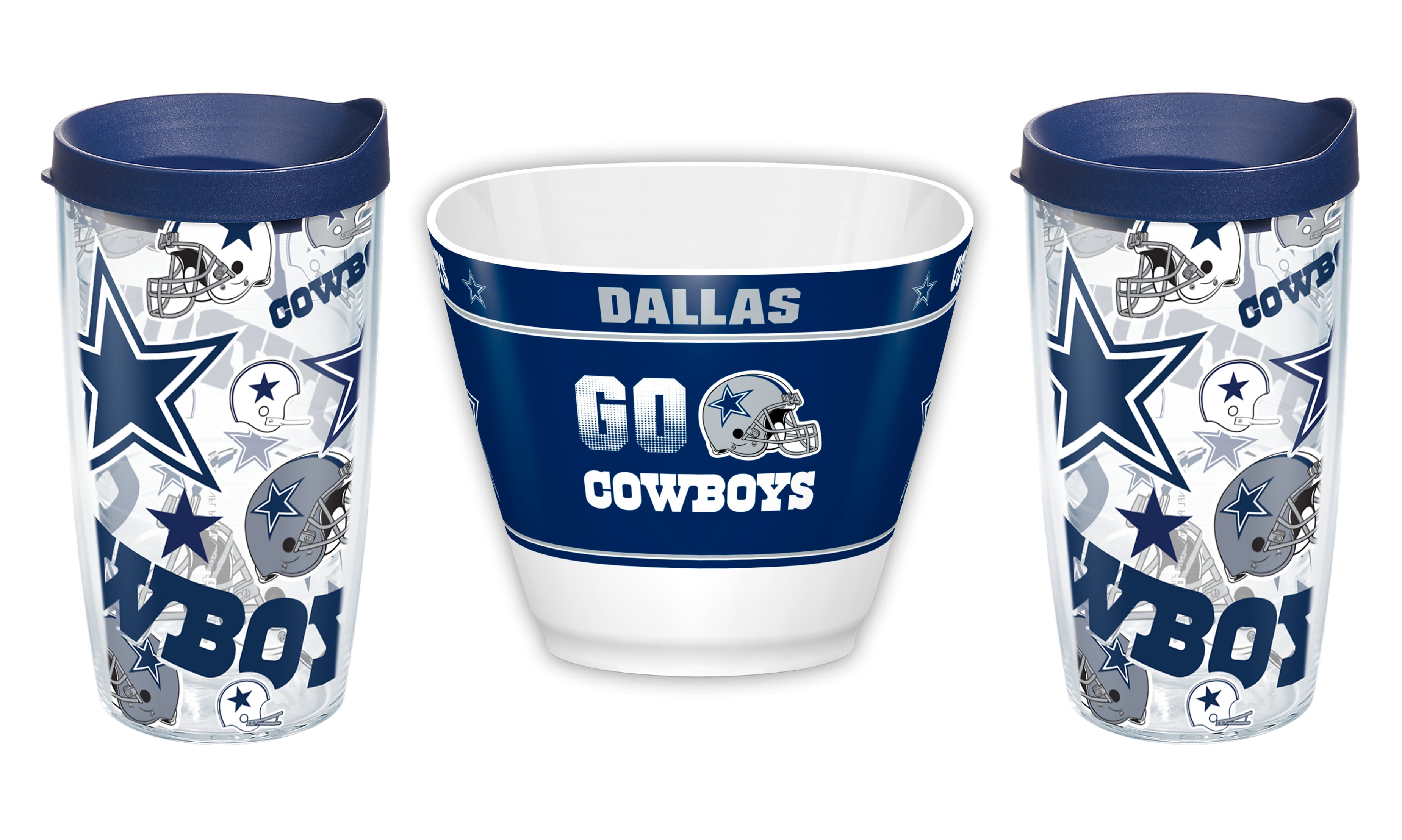 NFL Dallas Cowboys Snack Bowl and 2 All 