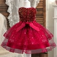 thumbnail image 5 of Mesh Gauze Dress Fluffy Summer Dresses Toddler Princess Dress Sleeveless Fashion Ball Gown for Little Girls Sparkly Sequin Birthday Prom Outfit Casual Party Tulle Sundress for Kid（3-9 Years）, 5 of 8