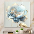 thumbnail image 2 of Designart Chic Blue Blooming Flower II Canvas Wall Art, 2 of 5