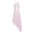 thumbnail image 2 of YiZYiF Kids Girls Sleeveless Irregular Hem Chiffon Ballet Dance Gymnastics Leotard Dress, 2 of 7