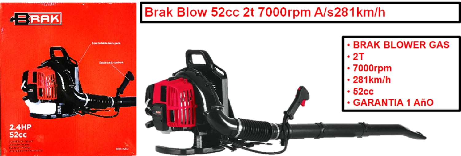 Brak Blow Gas 52cc 2T Small Engine 7000RPM - Blower