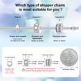 thumbnail image 2 of Topes de Charms DALARAN Plata Esterlina 925 4 piezas, 2 of 9