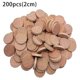 thumbnail image 2 of 200Pcs Wood Slices Unfinished Round Wood compatible Arts & Crafts Projects, Board Game Pieces, Ornaments-si xi, 2 of 5