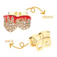 thumbnail image 4 of LIFKOME Rhinestone Flame Pattern Tooth Caps Copper Mouth Grills for Party, 4 of 8