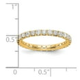 thumbnail image 3 of 14k 1 carat Lab Grown Diamond VS/SI+ G+ Size 7 Shared Prong Eternity Band, 3 of 6