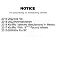 thumbnail image 2 of Genius Front Coated Disc Brake Rotors Pair for Car Kia Rio Hyundai Accent KG-101326, 2 of 9