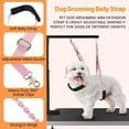 thumbnail image 3 of Sangle de Toilettage pour Chien - Table de Toilettage pour Chien Rallonge de Bras avec Pince Boucle d'Extension Laisse de Bain de Contention Support de Laisse pour Coupe de Poils de Chien Petits et Moyens (Rose), 3 of 6