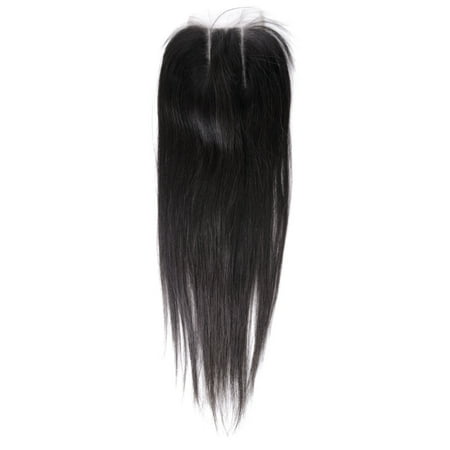 10 4x4 Front Top Invisible Lace Closure Three Part Brazilian Straight (Top 10 Best Hair Extensions)