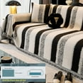 thumbnail image 4 of West Ivory - 71" x 102" Inch Chenille Couch Cover - Non Slip Furniture Protector, Anti-Scratch, Washable for Dog Cat Kids Soft Furniture Protector - Black, 4 of 7