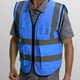 thumbnail image 1 of Chaleco Reflectante de Seguridad Perfecl Brillante Cremallera Frontal Azul XL, 1 of 8